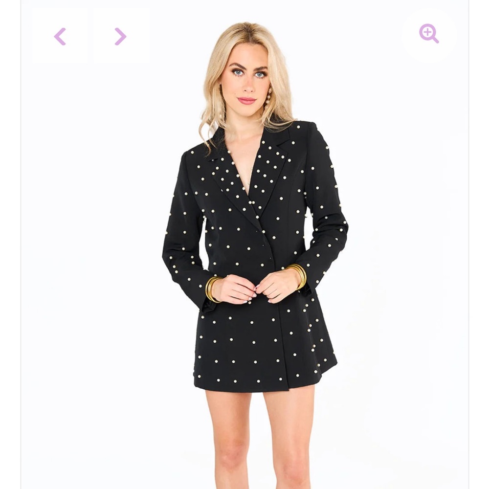 Buddy Love Pearl Blazer Style Dress. Can be worn as a blazer or a dress.